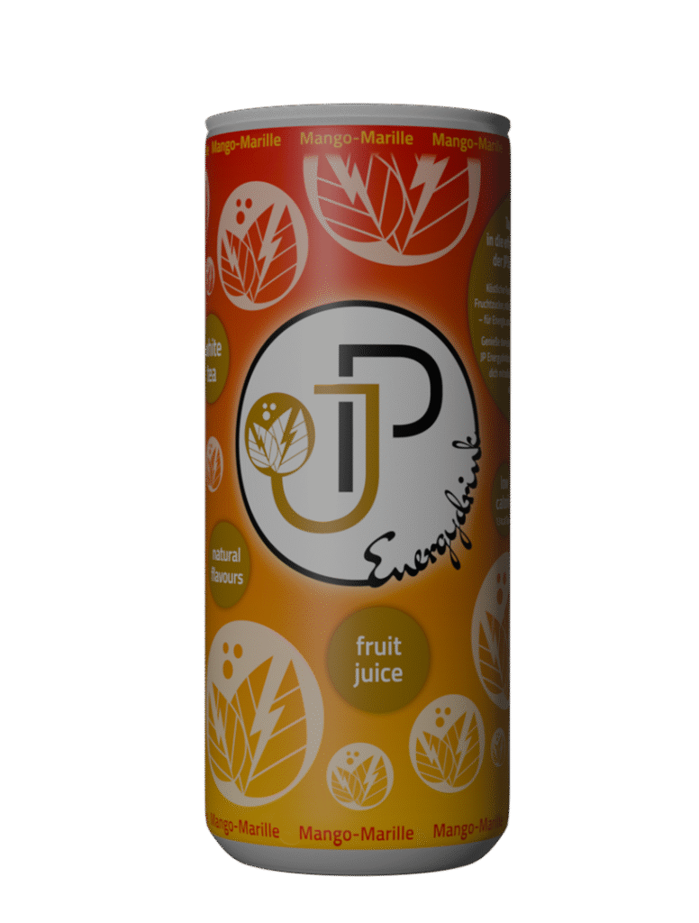 JP Energydrink Mango-Marille - Kalorienarme Erfrischung mit Weißtee und natürlichem Fruchtsaft.