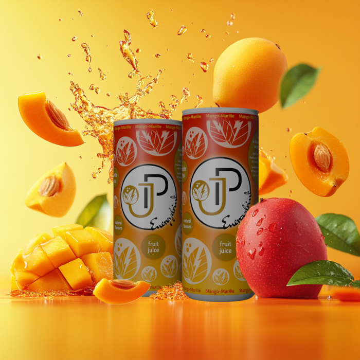 JP Energydrink Mango-Marille - Kalorienarme Erfrischung mit Weißtee und natürlichem Fruchtsaft.